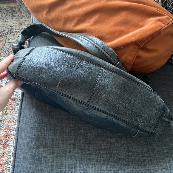 Derek Alexander distressed leather hobo bag - Picture 8 of 9